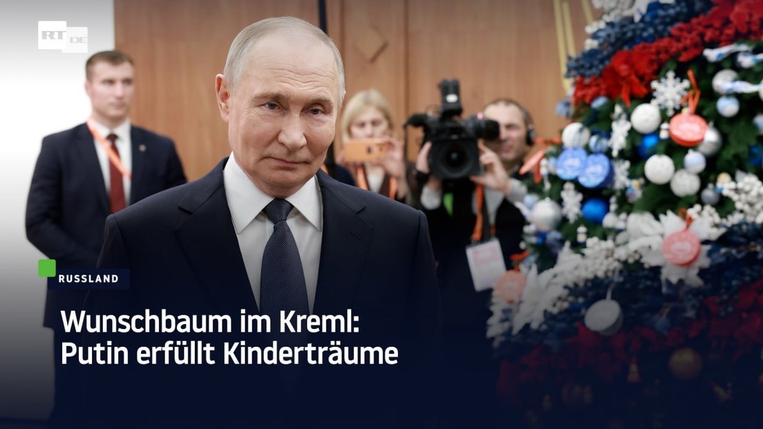 Wunschbaum im Kreml: Putin erfüllt Kinderträume