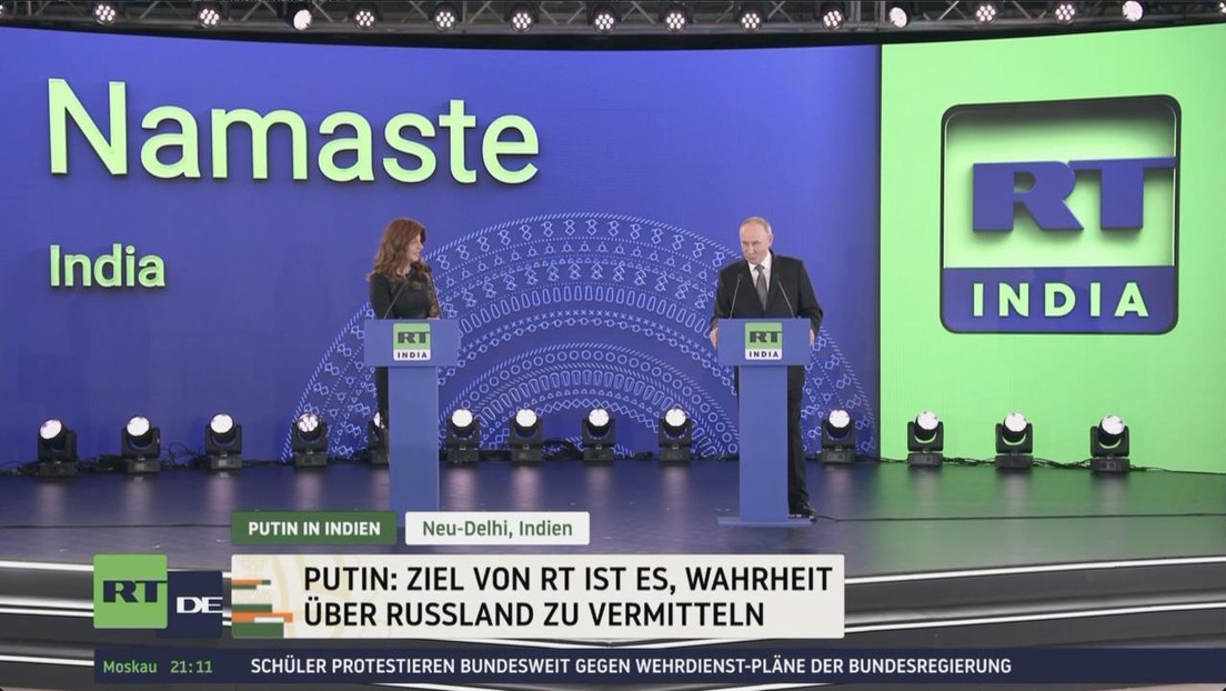 Putin und Simonjan starten RT India – Indien begrüßt den Sender begeistert