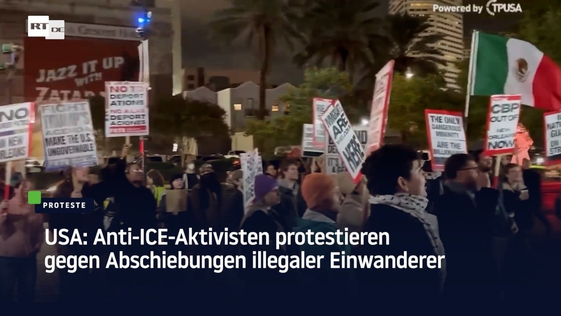 USA: Anti-ICE-Aktivisten protestieren gegen Abschiebungen illegaler Einwanderer