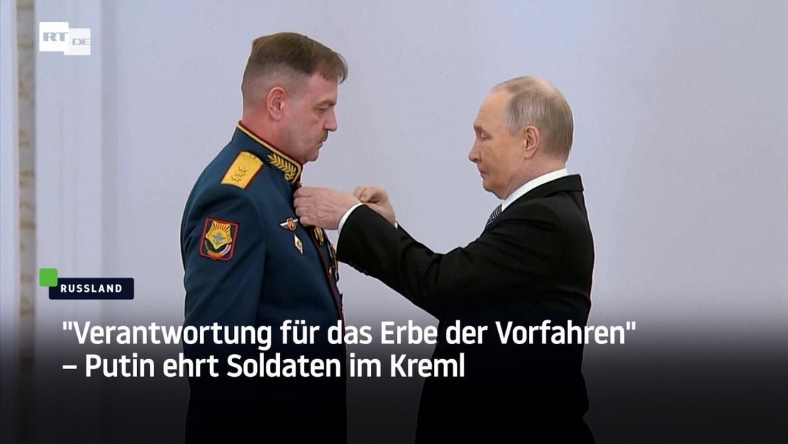 "Verantwortung für das Erbe der Vorfahren" – Putin ehrt Soldaten im Kreml