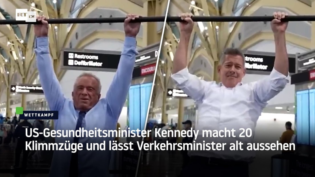 US-Gesundheitsminister Kennedy macht 20 Klimmzüge und lässt Verkehrsminister alt aussehen