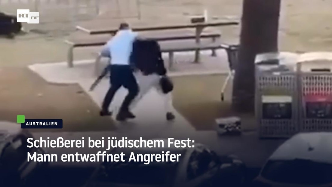 Schießerei bei jüdischem Fest: Mann entwaffnet Angreifer