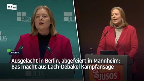 Ausgelacht in Berlin, abgefeiert in Mannheim: Bas macht aus Lach-Debakel Kampfansage