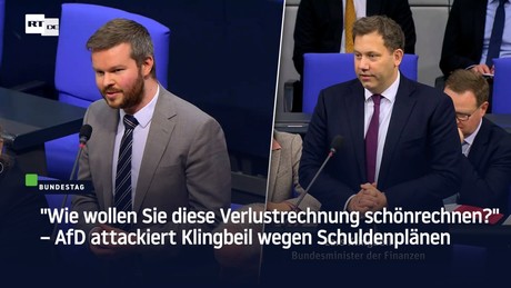 "Wie wollen Sie diese Verlustrechnung schönrechnen?" – AfD attackiert Klingbeil wegen Schuldenplänen