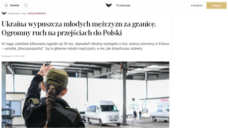 Polens Grenzschutz: Masseneinwanderung junger Männer aus der Ukraine