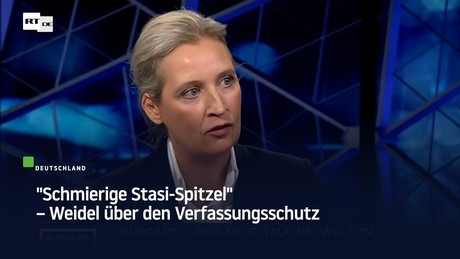 "Schmierige Stasi-Spitzel" – Weidel über den Verfassungsschutz