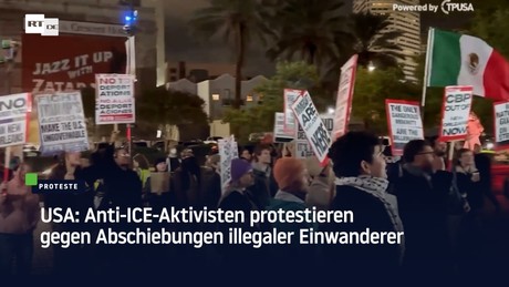 USA: Anti-ICE-Aktivisten protestieren gegen Abschiebungen illegaler Einwanderer