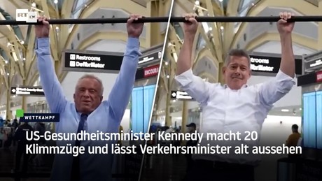 US-Gesundheitsminister Kennedy macht 20 Klimmzüge und lässt Verkehrsminister alt aussehen