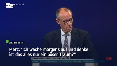 Merz den Tränen nahe bei Selenskij-Treffen in Berlin