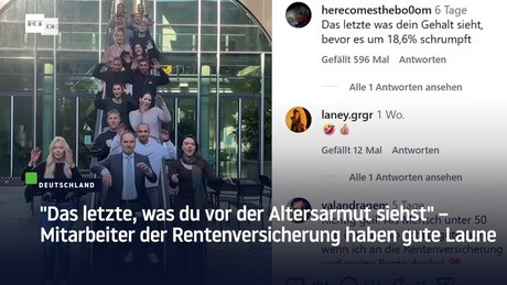 "Letzte, was du vor der Altersarmut siehst" – Mitarbeiter der Rentenversicherung haben gute Laune