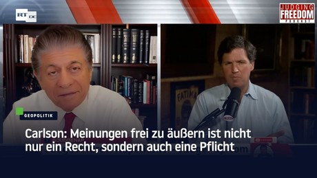 Carlson: Meinungen frei zu äußern ist nicht nur ein Recht, sondern auch eine Pflicht
