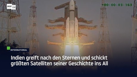 Indien befördert größten Satelliten seiner Geschichte in den Orbit