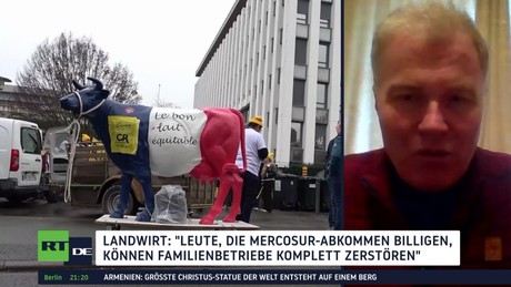 Freihandelsabkommen mit Südamerika: Bauern protestieren in Brüssel gegen Mercosur
