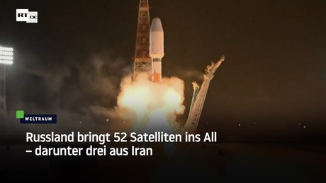 Russland bringt 52 Satelliten ins All – darunter drei aus Iran