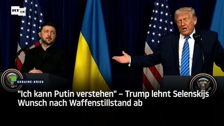 "Ich kann Putin verstehen" – Trump lehnt Selenskijs Wunsch nach Waffenstillstand ab