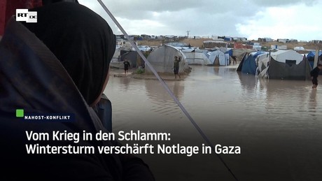 Vom Krieg in den Schlamm: Wintersturm verschärft Notlage in Gaza
