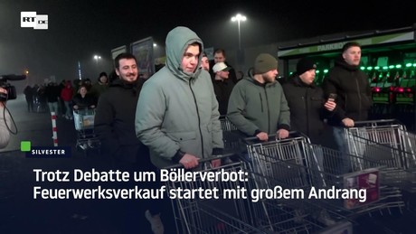 Trotz Debatte um Böllerverbot: Feuerwerksverkauf startet mit großem Andrang