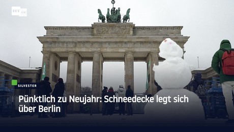 Pünktlich zu Neujahr: Schneedecke legt sich über Berlin