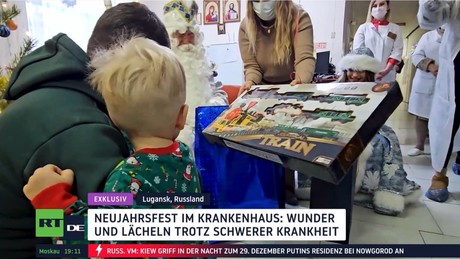 Neujahrsfreude für Kinder im Lugansker Krankenhaus 