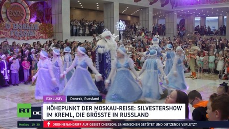Neujahr in Moskau: Kinder aus dem Donbass zu Gast im Kreml 