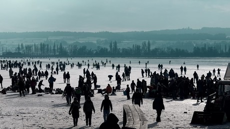 Bodensee friert teilweise zu: Eisflächen wie zuletzt 1963