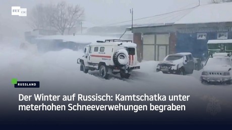 Der Winter auf Russisch: Kamtschatka unter meterhohen Schneeverwehungen begraben