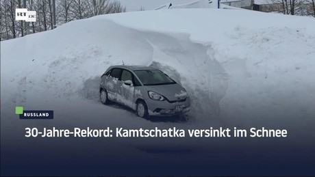 30-Jahre-Rekord: Kamtschatka versinkt im Schnee 
