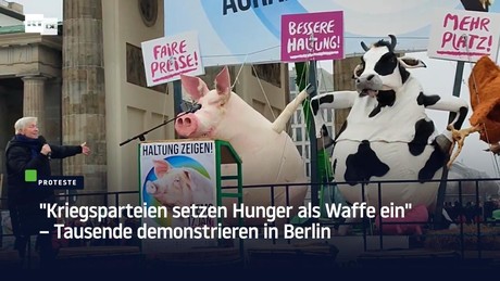 "Kriegsparteien setzen Hunger als Waffe ein" – Tausende demonstrieren in Berlin