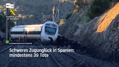 Schweres Zugunglück in Spanien: mindestens 39 Tote