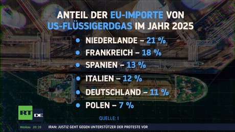 Deutschlands Gasvorräte schrumpfen – EU rutscht in Abhängigkeit von US-LNG
