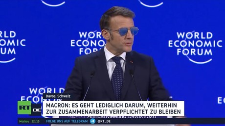 Macron in Davos: USA versuchen, Europa zu unterwerfen