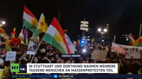 Stuttgart und Dortmund: Ausschreitungen bei prokurdischen Demonstrationen