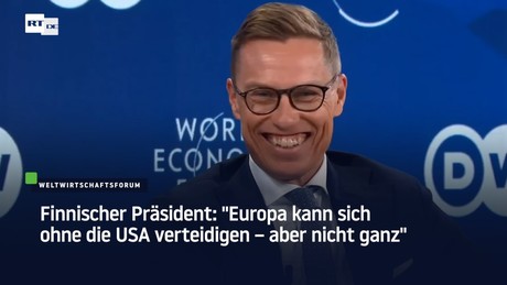 Finnischer Präsident: "Europa kann sich ohne die USA verteidigen – aber nicht ganz"