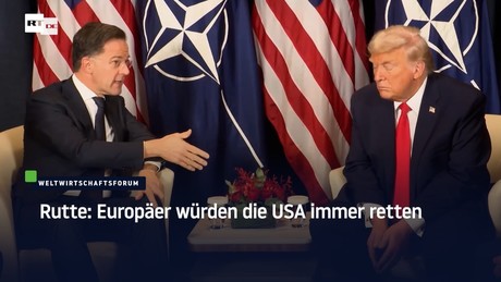 Rutte: Europäer würden die USA immer retten