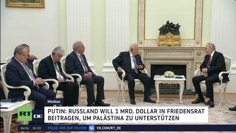 Putin empfängt Abbas in Moskau – Russland stellt Milliardenhilfe in Aussicht