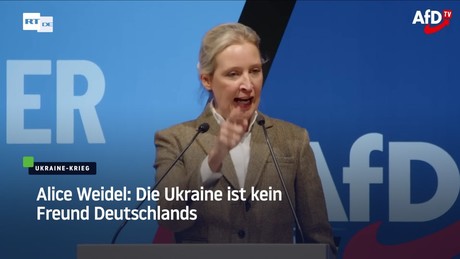 Alice Weidel: Die Ukraine ist kein Freund Deutschlands