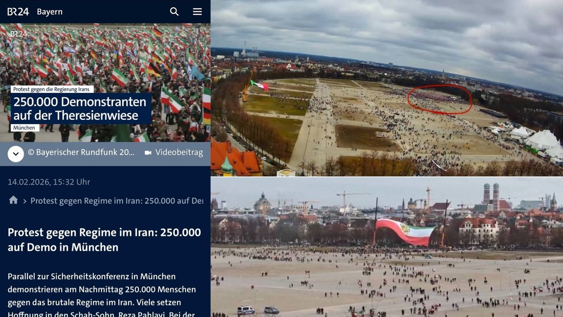Märchenzahlen über Demo-Teilnehmer in deutschen Medien: Iranische Exilanten in München