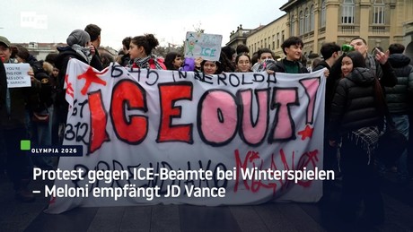 Protest gegen ICE-Beamte bei Winterspielen – Meloni empfängt JD Vance