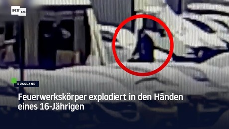 Feuerwerkskörper explodiert in den Händen eines 16-Jährigen