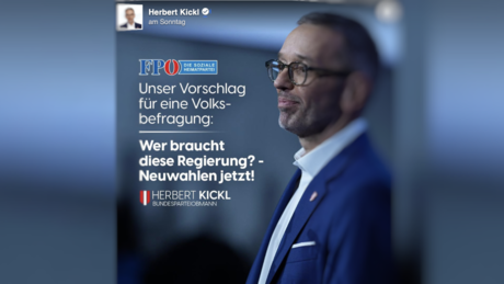 Österreich: FPÖ-Chef Kickl fordert Neuwahlen