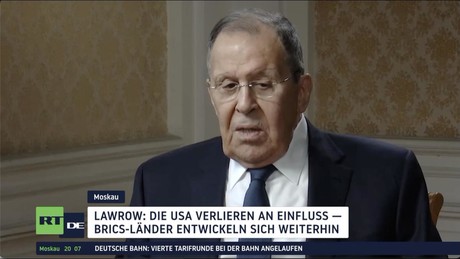 Lawrow bei TV BRICS: Die Weltordnung wird neu formatiert
