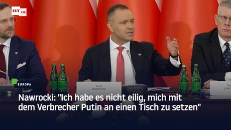 Nawrocki: "Ich habe es nicht eilig, mich mit dem Verbrecher Putin an einen Tisch zu setzen"