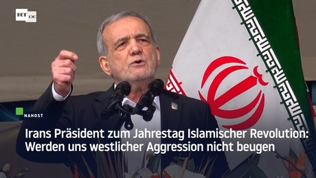 Irans Präsident zum Jahrestag Islamischer Revolution: Werden uns westlicher Aggression nicht beugen