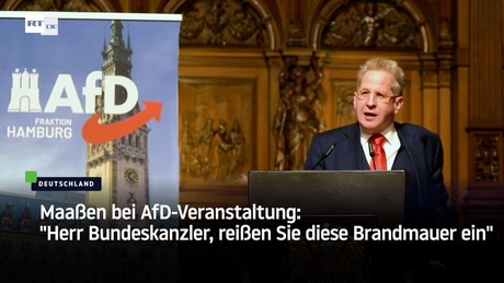 Maaßen bei AfD-Veranstaltung: "Herr Bundeskanzler, reißen Sie diese Brandmauer ein"