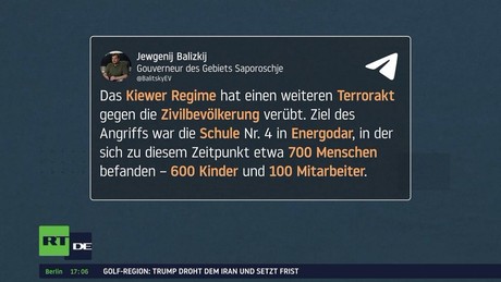 Ukrainischer Drohnenangriff auf Schule in Energodar – Selenskij verschärft Rhetorik