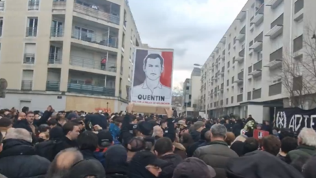 Quentin Deranque: Tausende bei Trauermarsch für ermordeten rechten Aktivisten