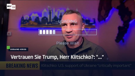 Vertrauen Sie Trump, Herr Klitschko?: "..."