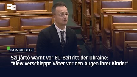 Ungarns Außenminister: "Die Ukraine verteidigt nur sich selbst, nicht uns"