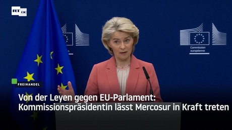 Von der Leyen gegen EU-Parlament: Kommissionspräsidentin lässt Mercosur in Kraft treten