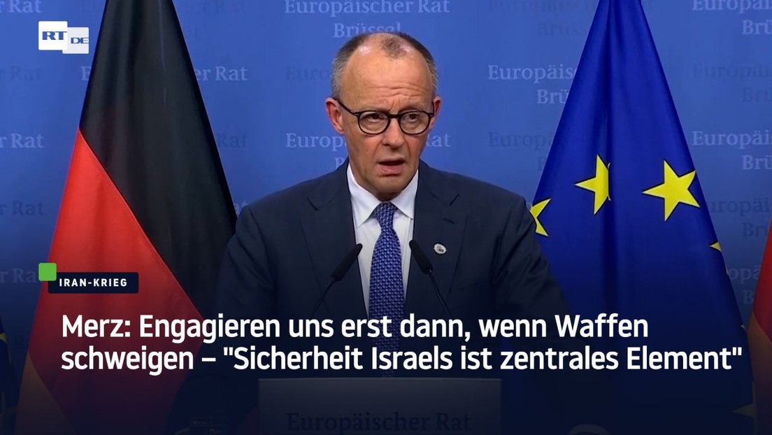 Merz: Engagieren uns erst dann, wenn Waffen schweigen – "Sicherheit Israels ist zentrales Element"